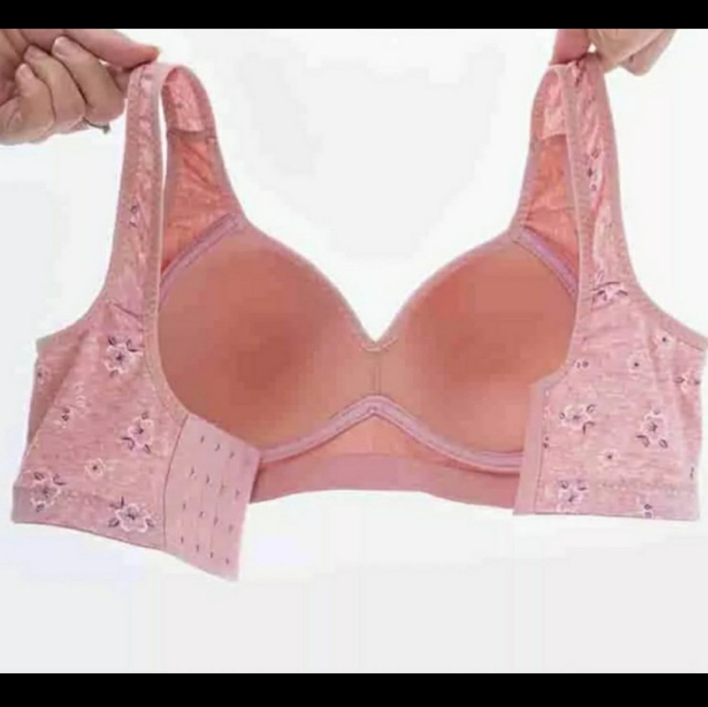 🆕Purple WireFree Comfort Push Up Breathable Bralette Soft & Comfortable Bra - Picture 3 of 12